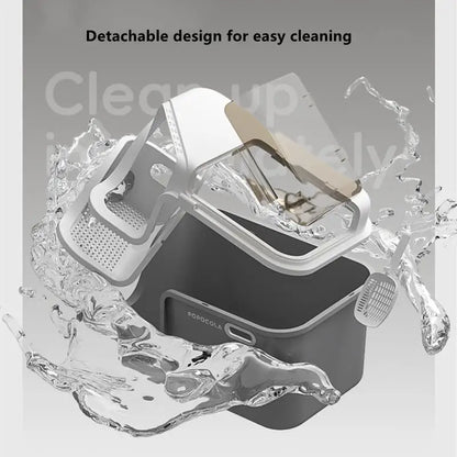 XL Enclosed Cat Litter Box Corridor Design with Detachable Cleaning Structure