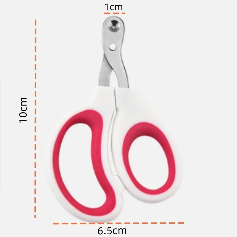 Cat Nail Clippers Stainless Steel Claw Trimmer Pink 29 g