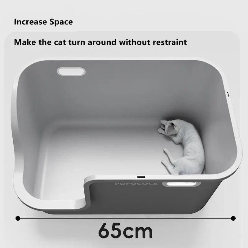 XL Enclosed Cat Litter Box Corridor Design with Detachable Cleaning Structure