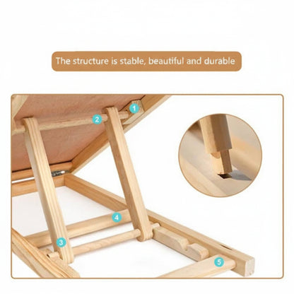 Foldable Pet Ramp Adjustable Height Wooden Ramp with Carpet Surface 45kg Capacity 100cm x 43 cm