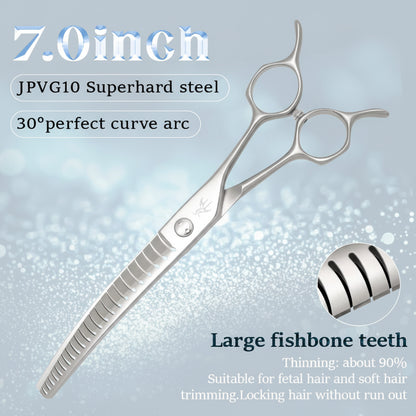 Dog Grooming Thinning Scissors 23 Teeth Stainless Steel 7 Inch
