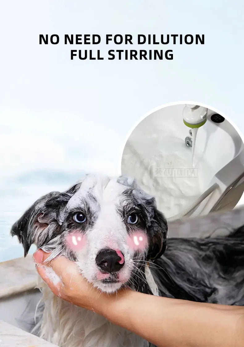 Foam Pet Bathing Machine Electric Grooming Washer Pink for Dogs and Cats
