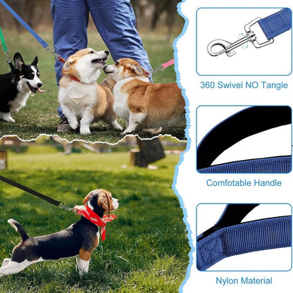 10M Nylon Dog Leash Black Long Training Lead 2cm Wide for Dogs