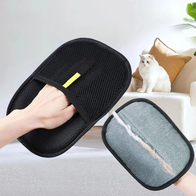 Pet Hair Remover Glove Washable Plastic Hair Removal Mitt 20 x 15 cm