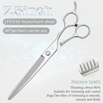Dog Grooming Thinning Scissors 30 Teeth Stainless Steel 7.5 Inch