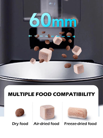 8L Smart Automatic Pet Feeder with HD Camera 5GHz WiFi Dual Stainless Steel Bowls Black