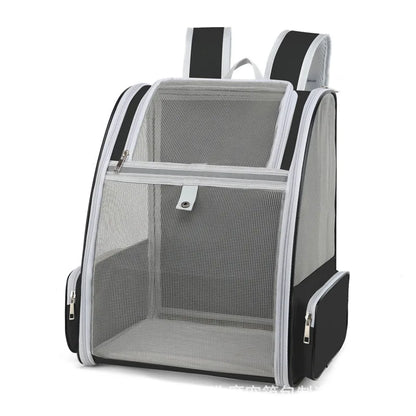 Pet Carrier Backpack for Cats and Small Dogs 32 x 28 x 41 cm Up to 6 kg Black