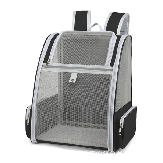 Pet Carrier Backpack for Cats and Small Dogs 32 x 28 x 41 cm Up to 6 kg Black