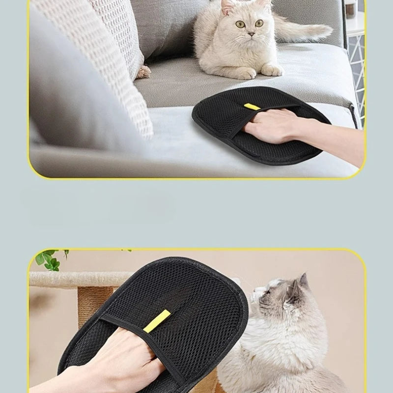 Pet Hair Remover Glove Washable Plastic Hair Removal Mitt 20 x 15 cm