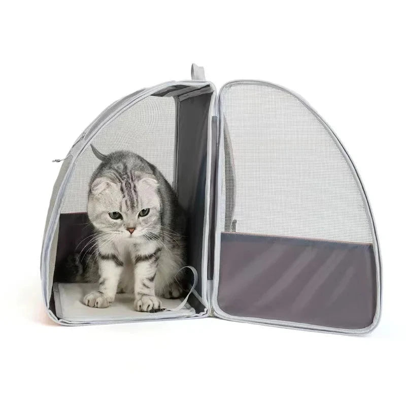 Pet Carrier Backpack for Cats and Small Dogs 32 x 28 x 41 cm Up to 6 kg Black