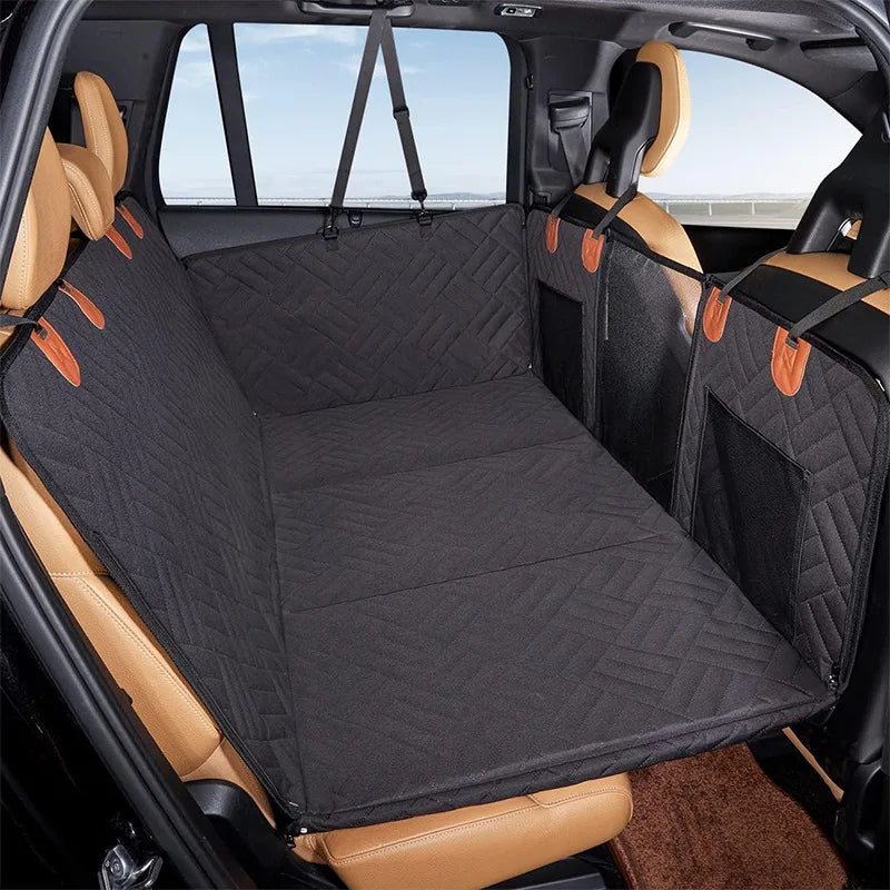 Dog Car Seat Cover Hard Bottom Waterproof Rear Seat Protector 133 x 160 cm