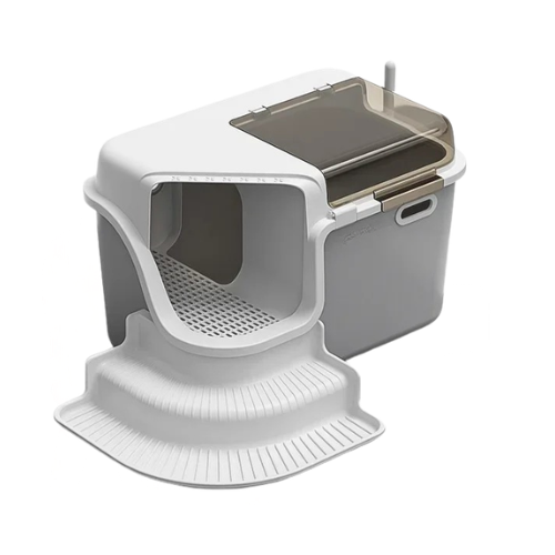 XL Enclosed Cat Litter Box Corridor Design with Detachable Cleaning Structure