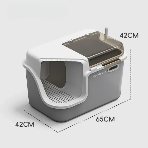 XL Enclosed Cat Litter Box Corridor Design with Detachable Cleaning Structure